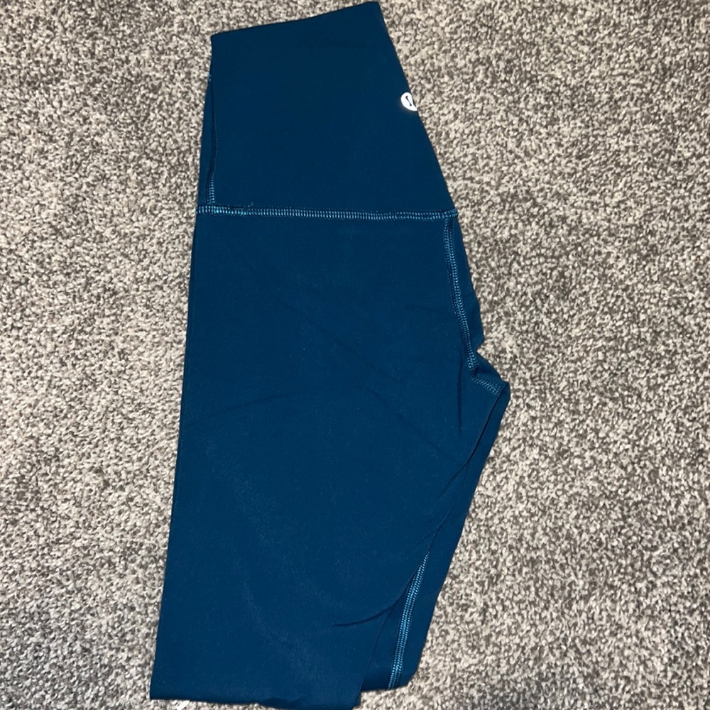 Lululemon Align 25 inch size 0 blue borealis